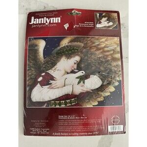 New Janlynn Renaissance Angel Embellished Cross Stitch Picture Kit 766-0006